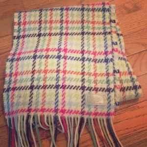 Plaid coach scarf